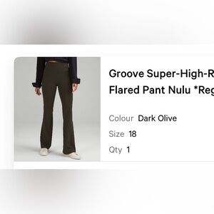 Like New Never Worn Lululemon Olive Green Leggings